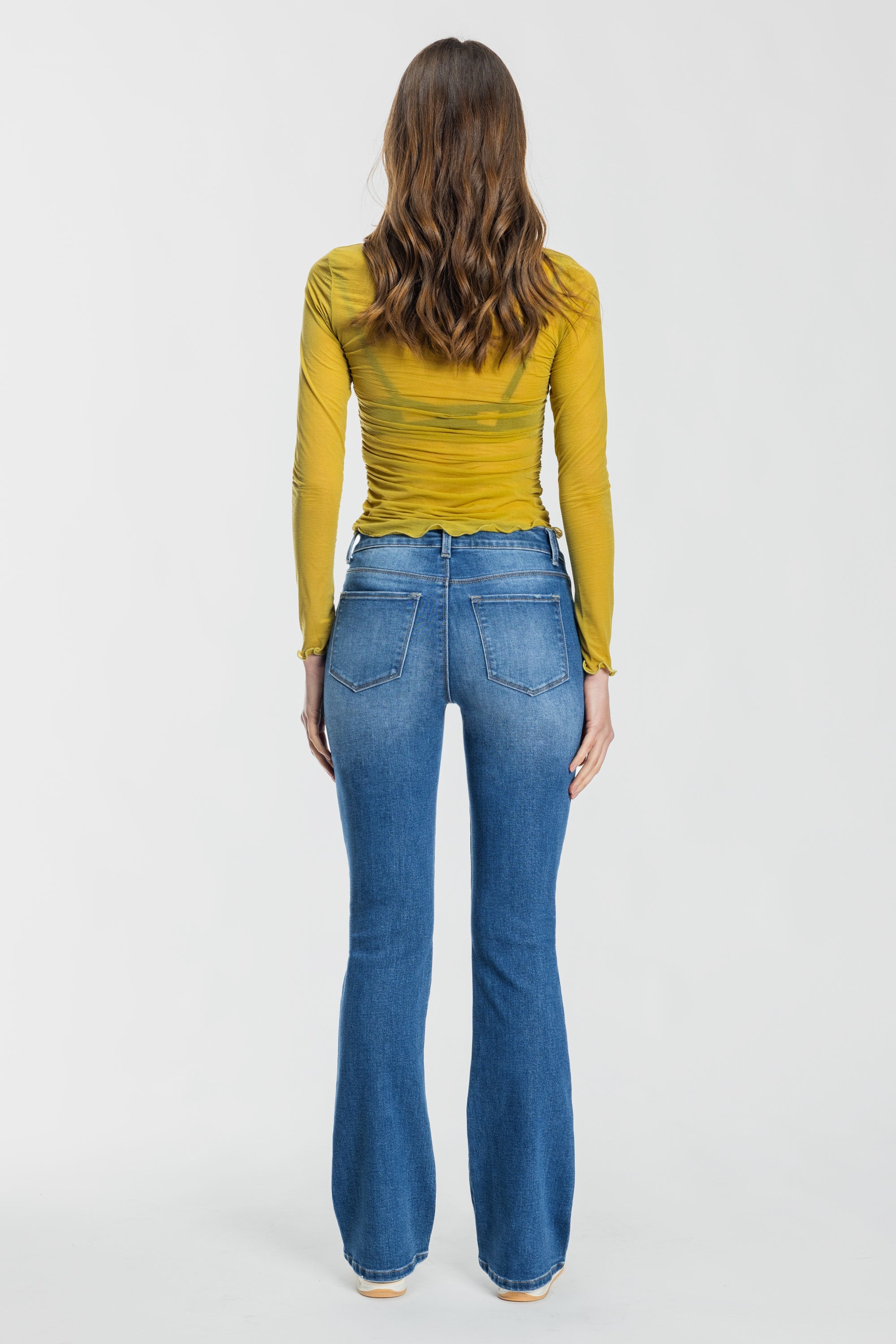 High Rise Bootcut Jeans