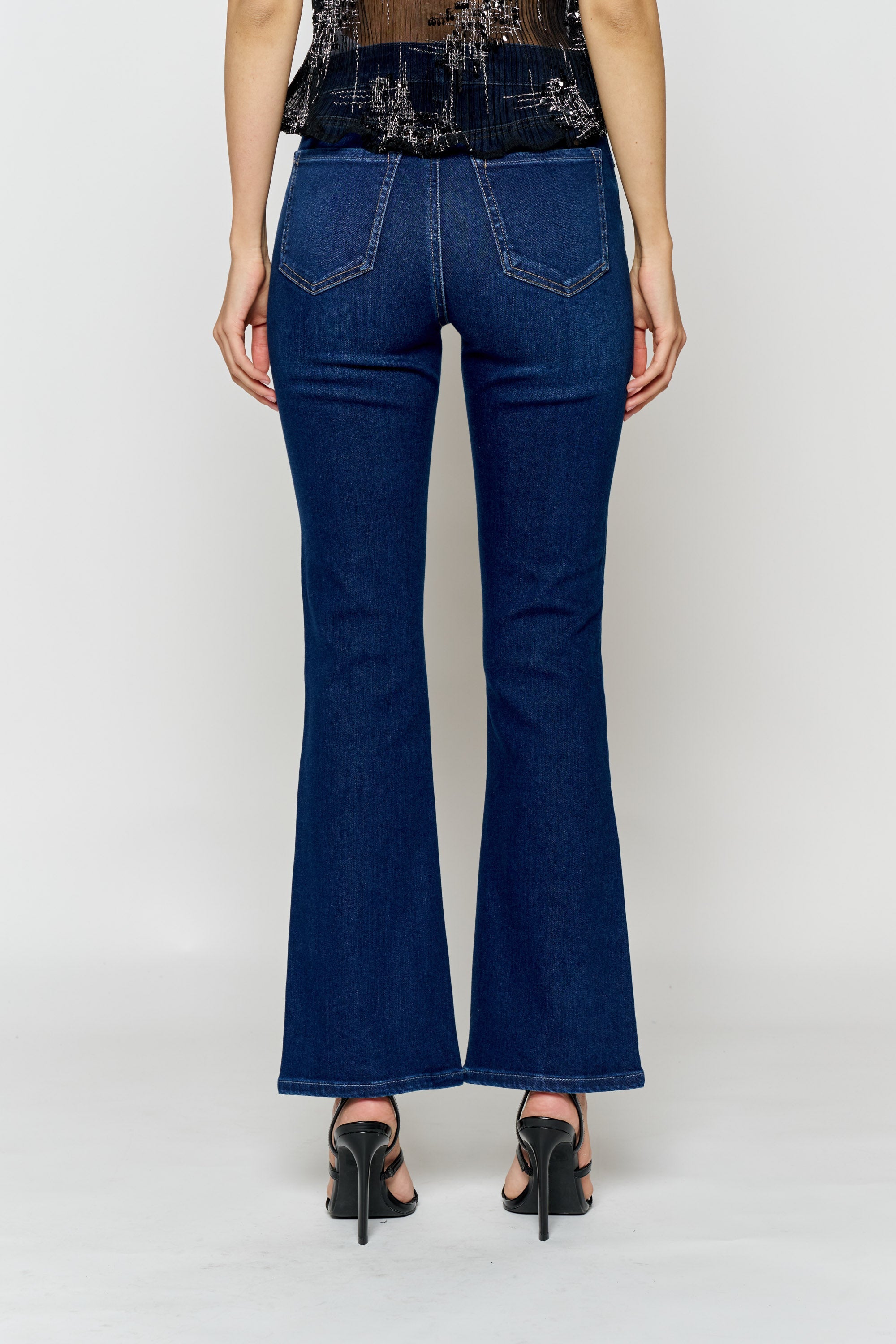 High Rise Slim Bootcut Jeans