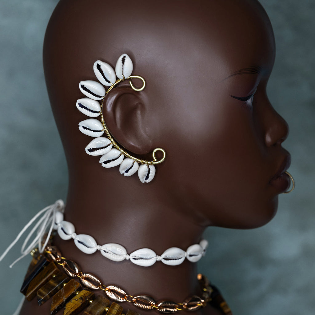 Cowrie Star Ear Cuff