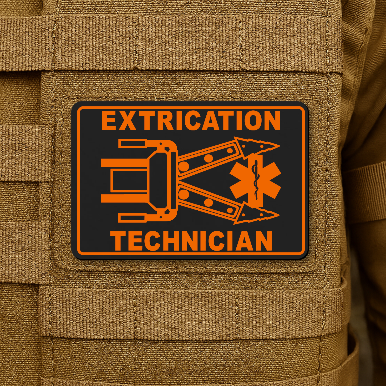 Vehicle Extrication Technician - Jaws of Life Patch – 2” x 3” Hook & Loop | Made in USA