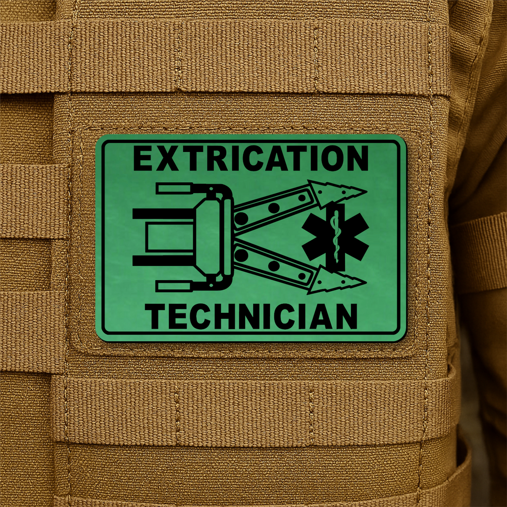 Vehicle Extrication Technician - Jaws of Life Patch – 2” x 3” Hook & Loop | Made in USA