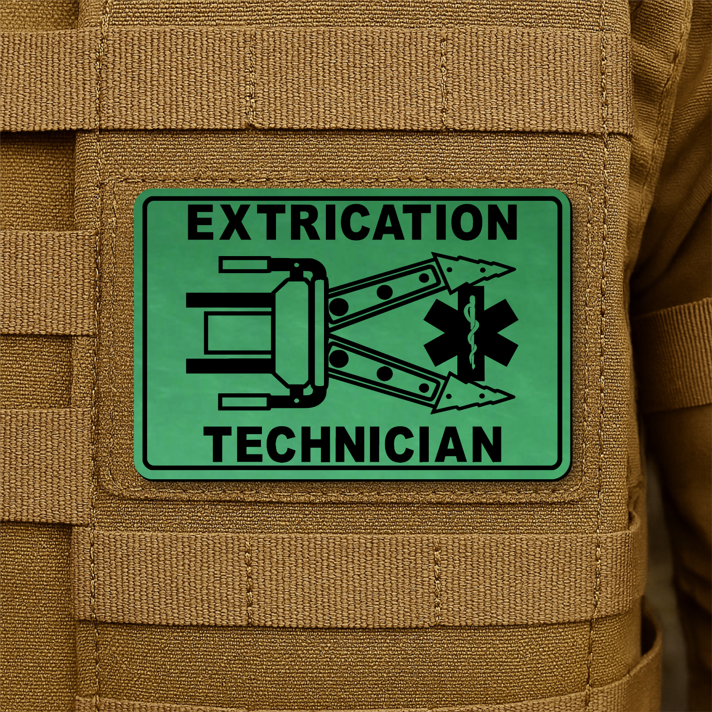 Vehicle Extrication Technician - Jaws of Life Patch – 2” x 3” Hook & Loop | Made in USA
