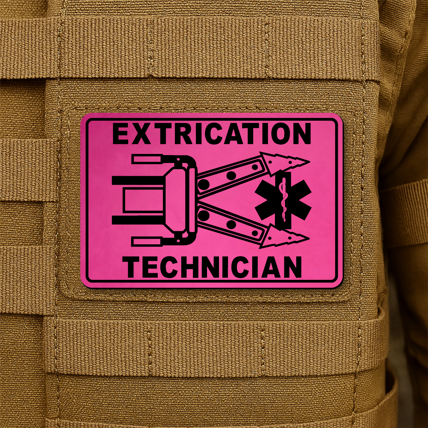 Vehicle Extrication Technician - Jaws of Life Patch – 2” x 3” Hook & Loop | Made in USA