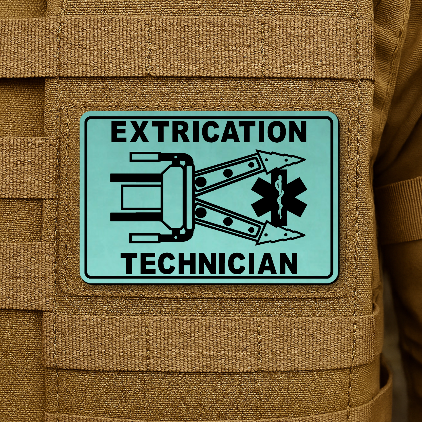 Vehicle Extrication Technician - Jaws of Life Patch – 2” x 3” Hook & Loop | Made in USA