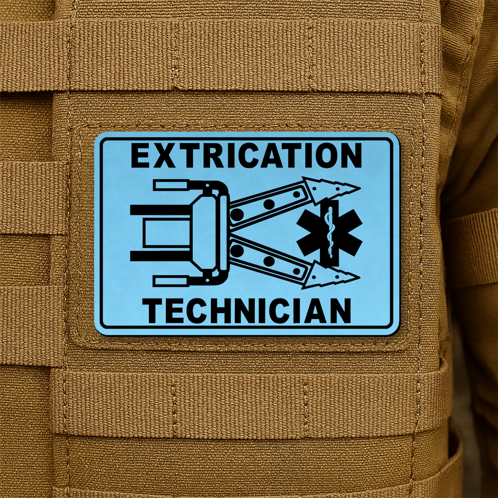 Vehicle Extrication Technician - Jaws of Life Patch – 2” x 3” Hook & Loop | Made in USA