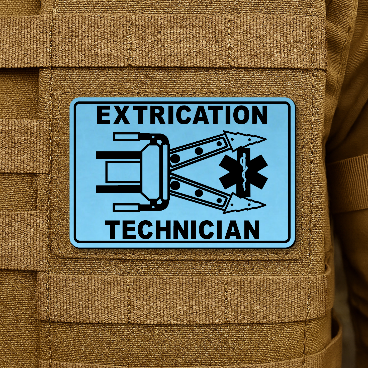 Vehicle Extrication Technician - Jaws of Life Patch – 2” x 3” Hook & Loop | Made in USA