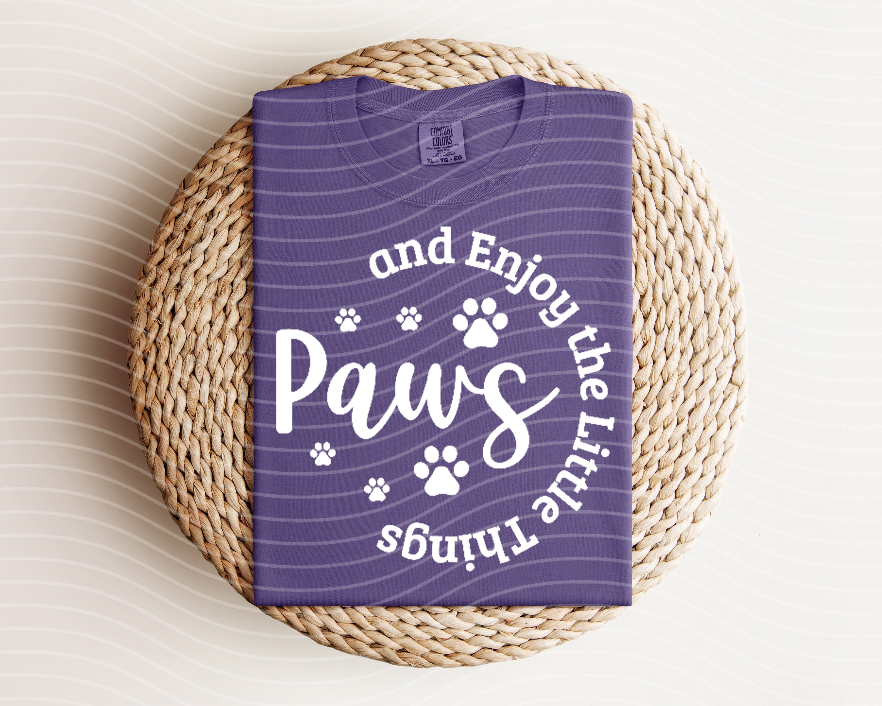 Paws and Enjoy the Little Things Graphic Tee