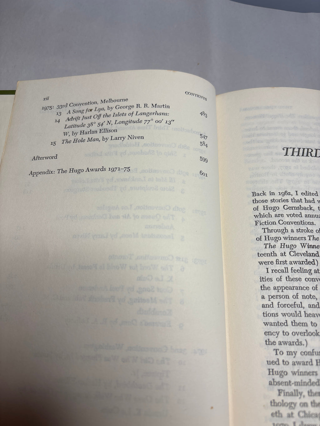 The Hugo Winners Volume III edited by Isaac Asminov