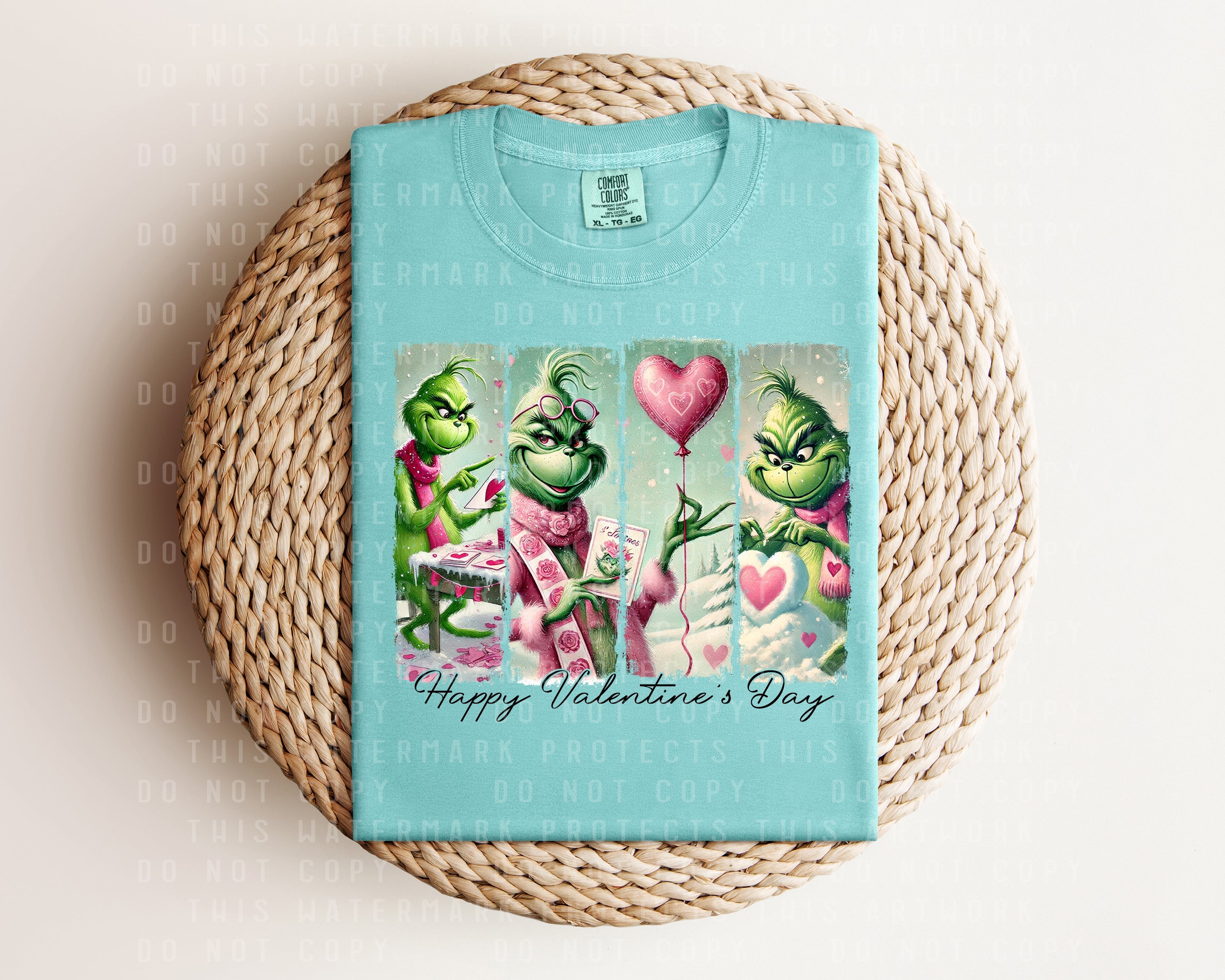 Mean One Happy Valentine's Day Graphic Tee