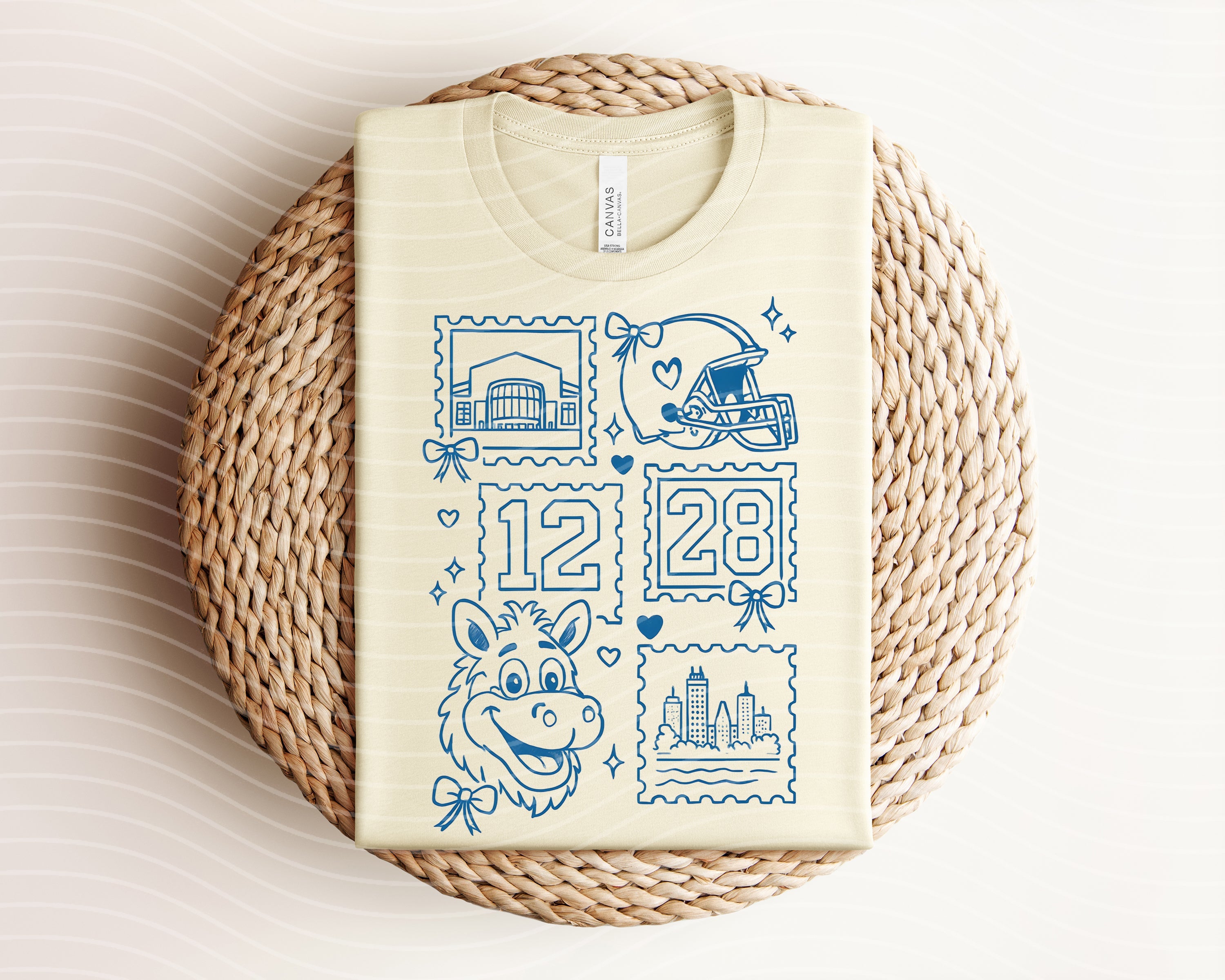 Colts Coquette Stamps Graphic Tee