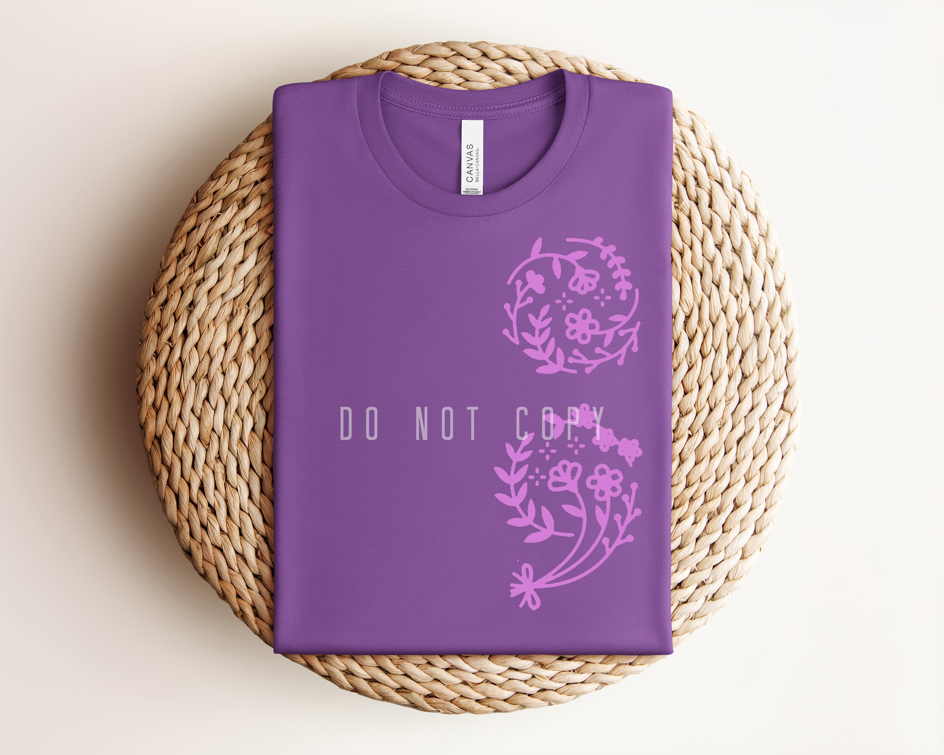 Floral Semicolon Graphic Tee