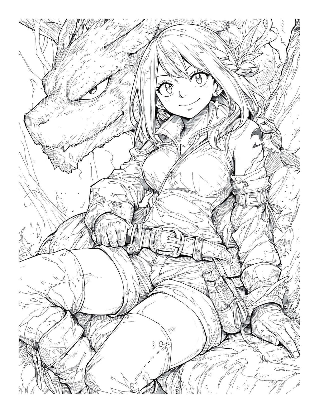 Fairy Tail Coloring Book Digital Download PDF Vol. 17