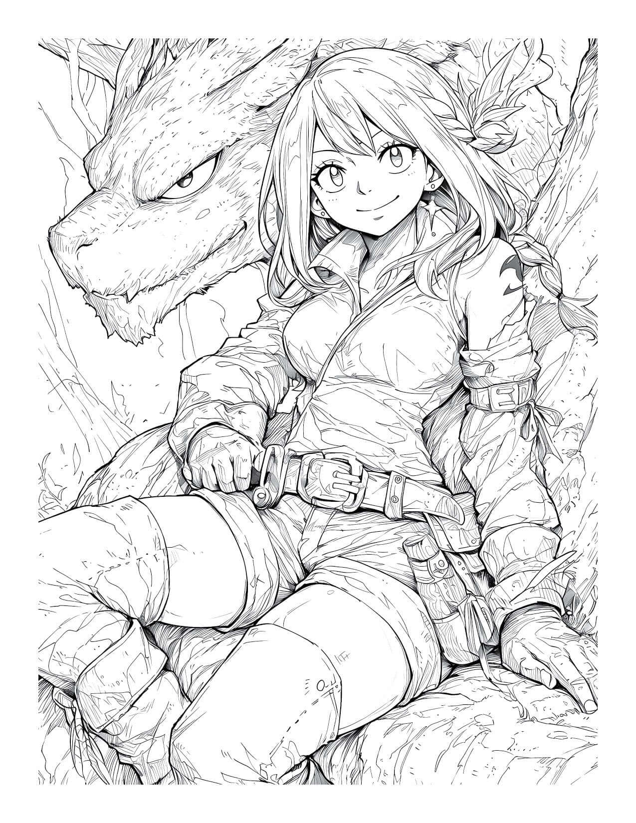 Fairy Tail Coloring Book Digital Download PDF Vol. 17