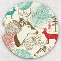 Car Coaster Set - Forest