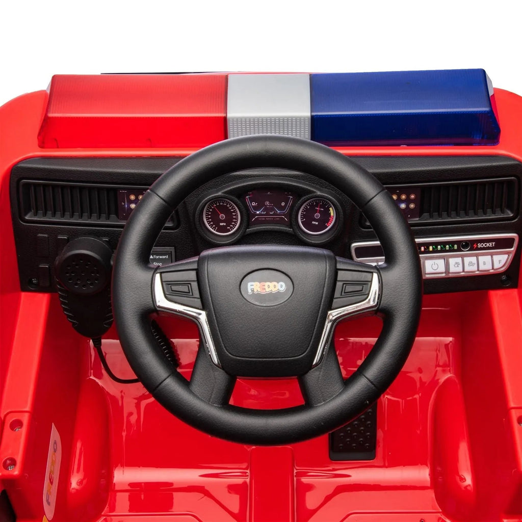 Magic Cars 12V Fire Truck 1 Seater Ride on
