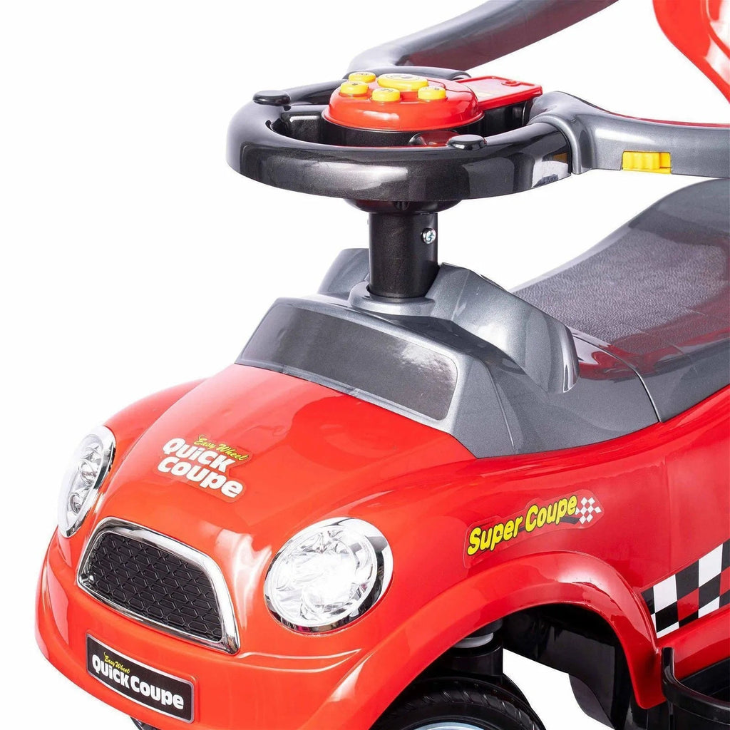 Magic Cars Toys Easy Wheel Quick Coupe 3 in 1, Stroller, Walker and Ride on