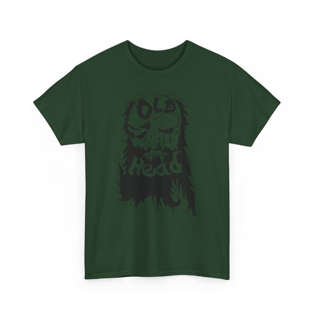 Old Head skull illustration Tee | Grunge skull graphic shirt