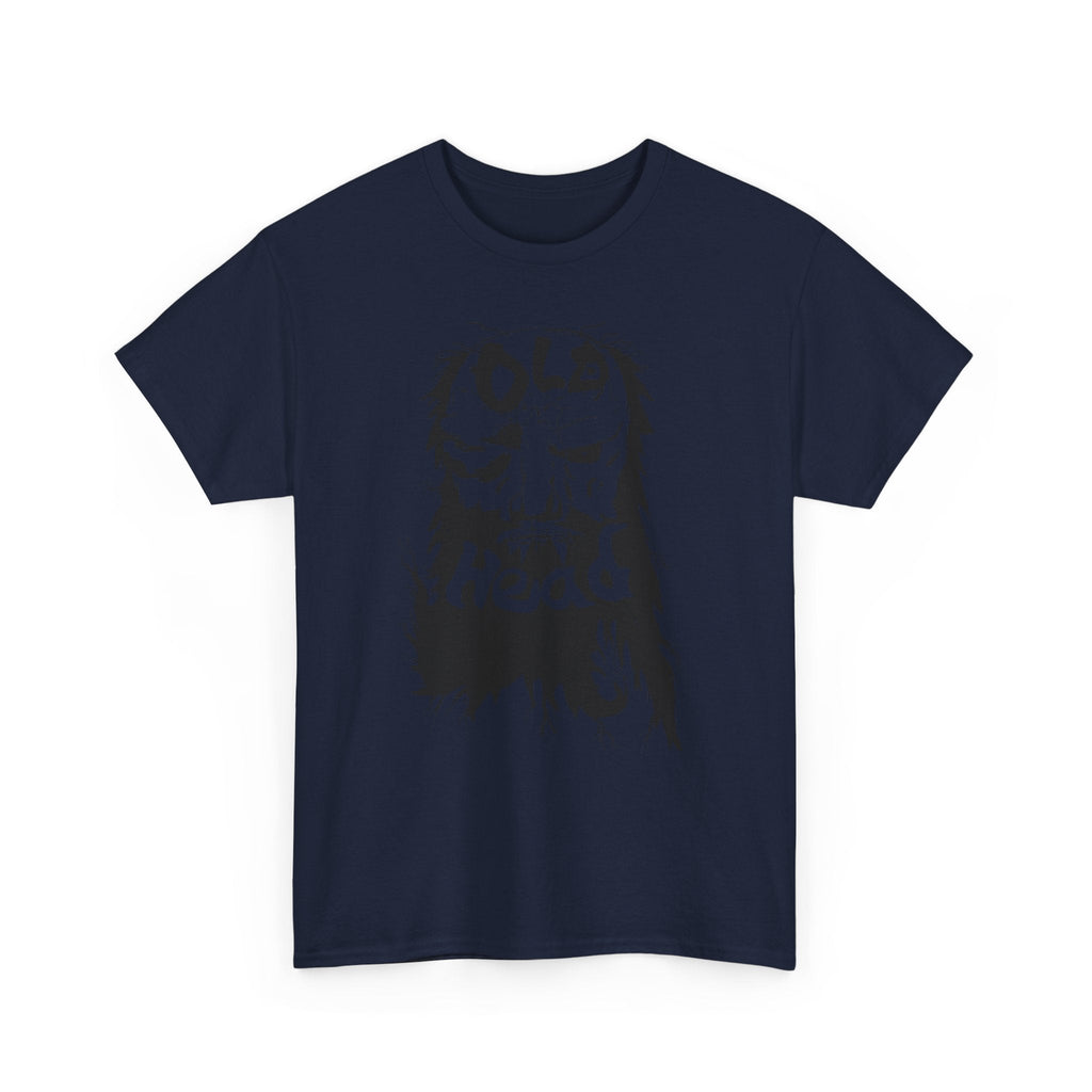 Old Head skull illustration Tee | Grunge skull graphic shirt