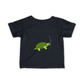 Smoking Turtle Infant Tee | Personalized Baby Name Shirt, Cute Reptile Design