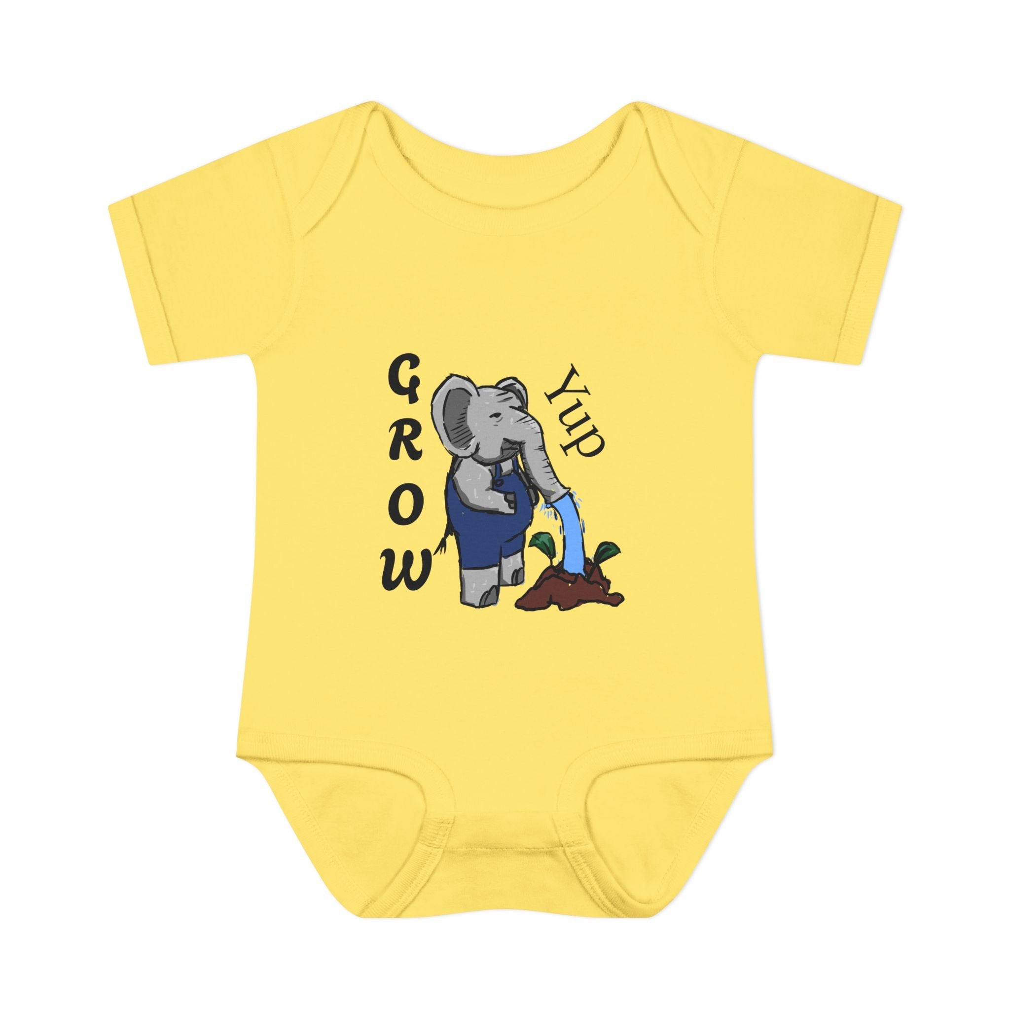 Elephant Watering Seedling Infant Bodysuit | Grow Yup