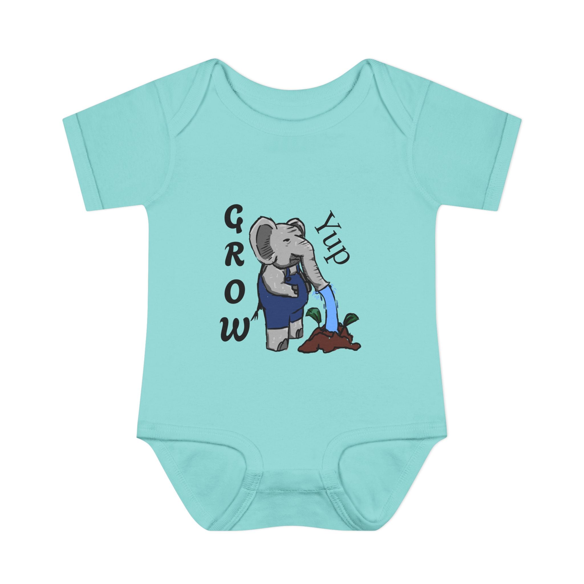 Elephant Watering Seedling Infant Bodysuit | Grow Yup