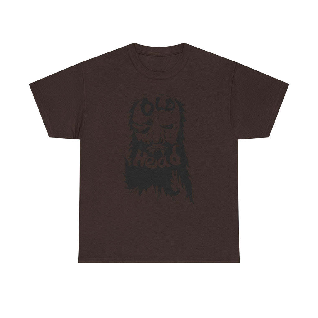 Old Head skull illustration Tee | Grunge skull graphic shirt
