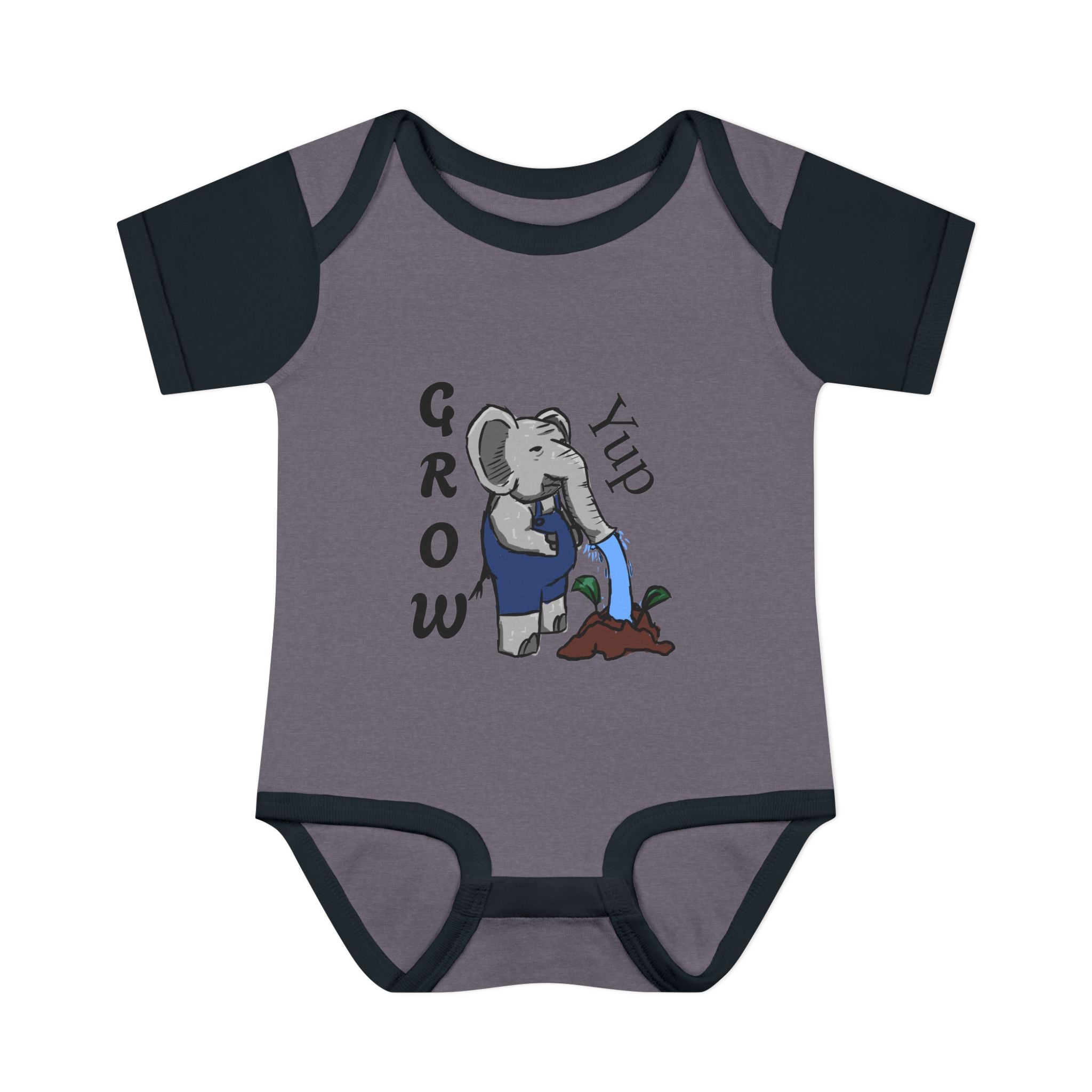 Elephant Watering Seedling Infant Bodysuit | Grow Yup