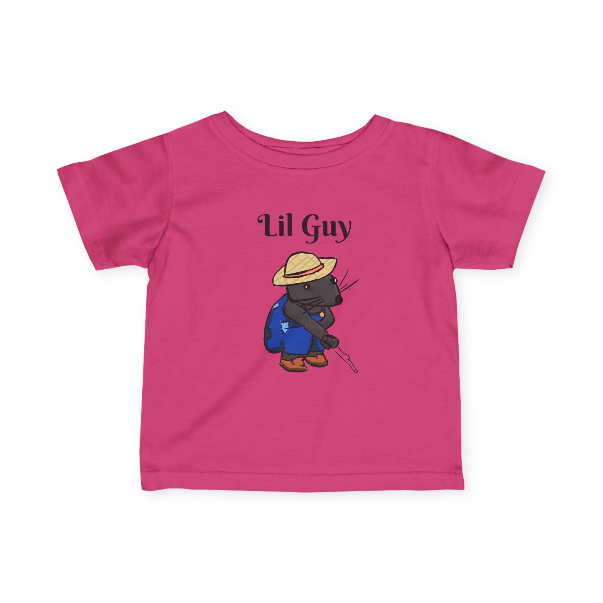 Lil Guy Mouse | Baby T-Shirt, Cute Kitten Fishing Design