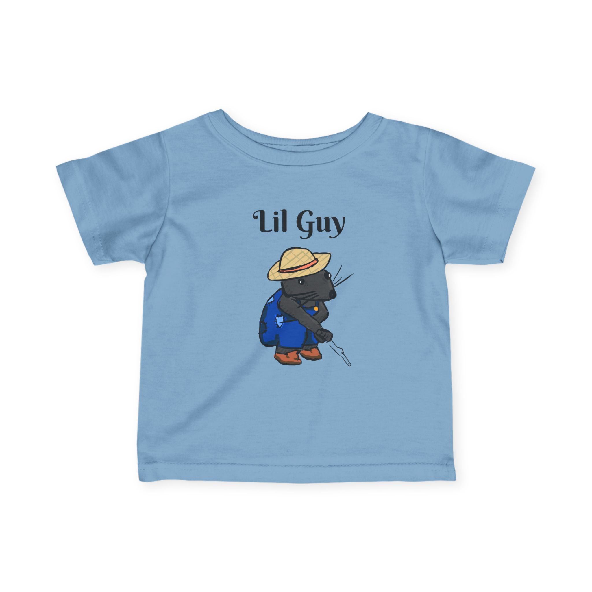 Lil Guy Mouse | Baby T-Shirt, Cute Kitten Fishing Design