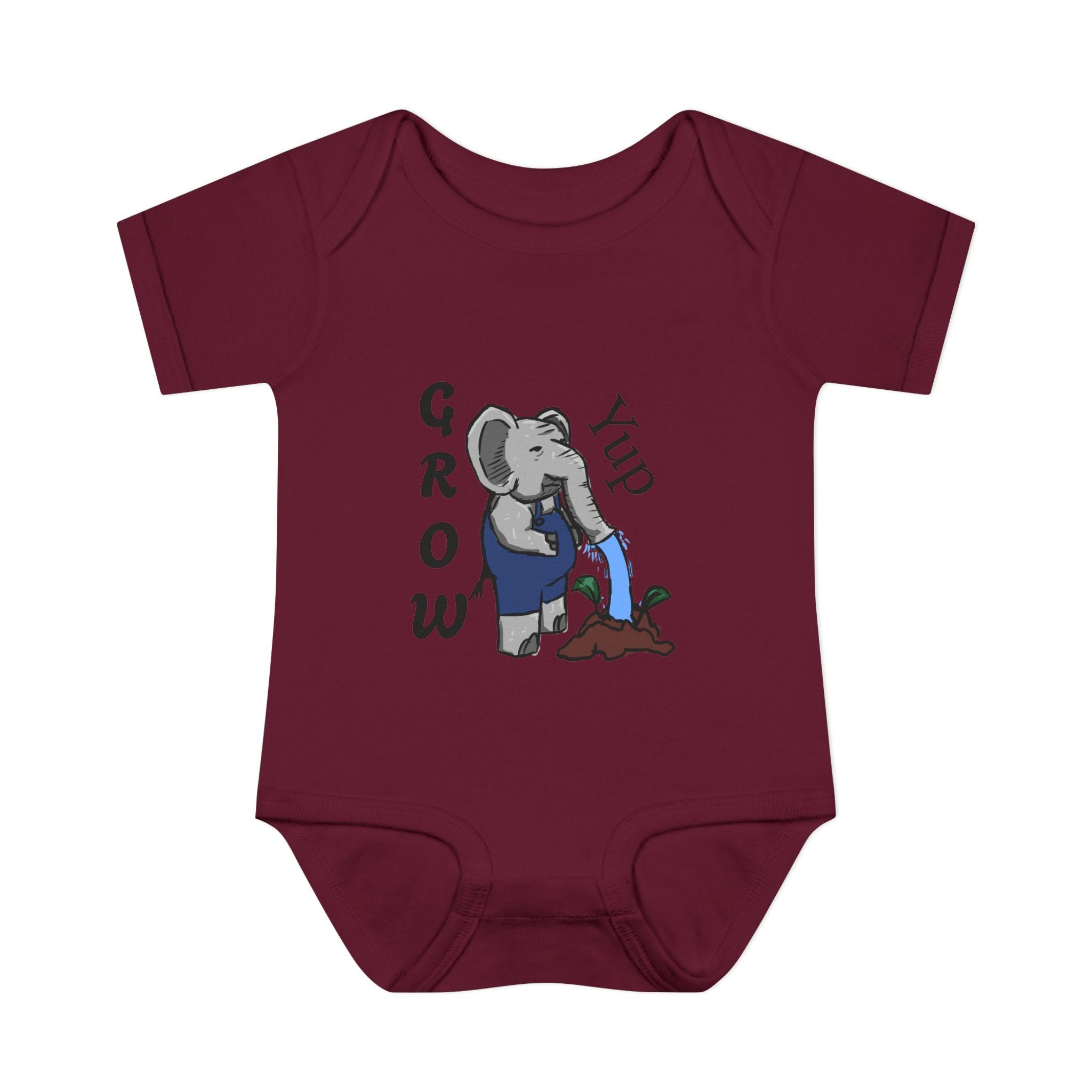 Elephant Watering Seedling Infant Bodysuit | Grow Yup