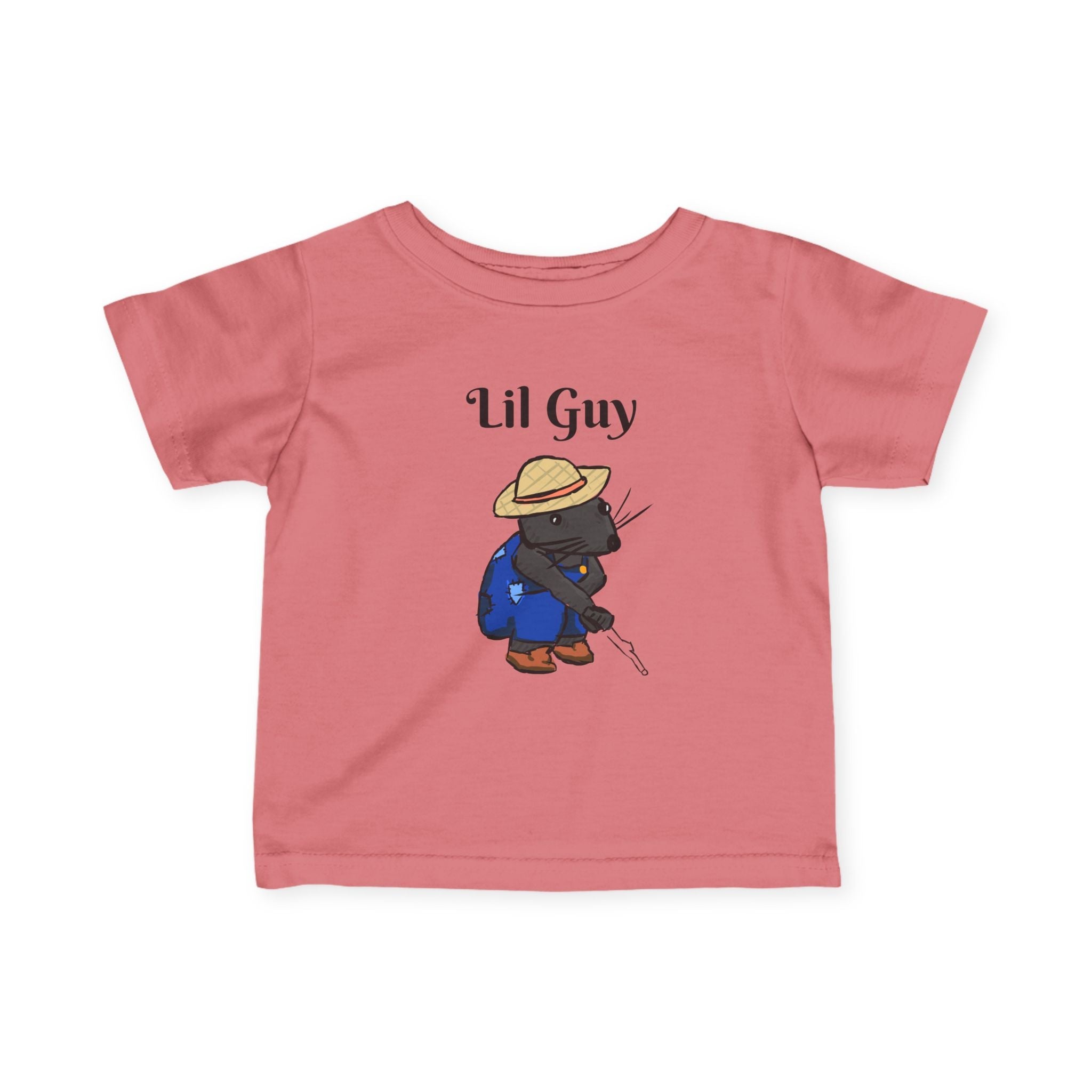 Lil Guy Mouse | Baby T-Shirt, Cute Kitten Fishing Design