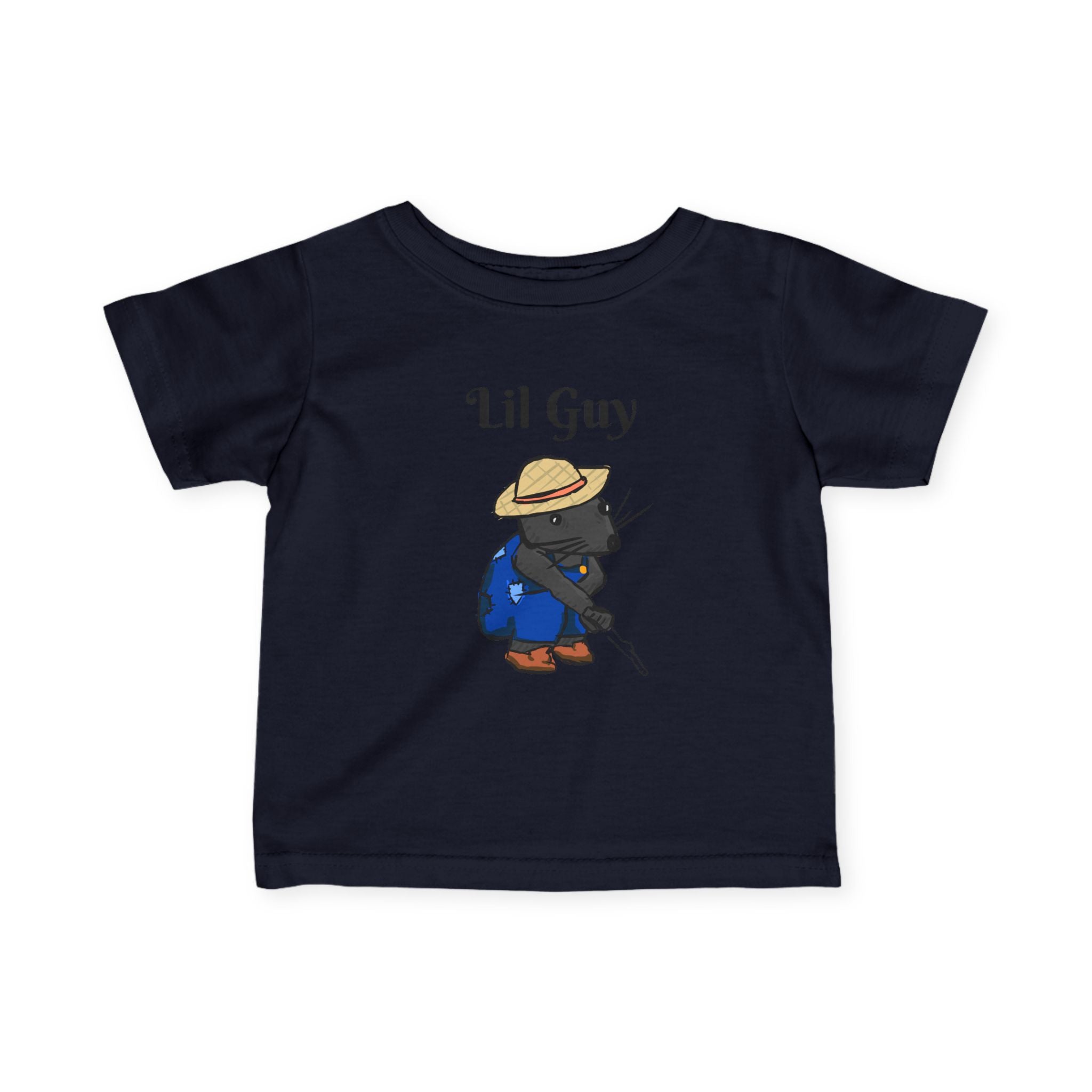 Lil Guy Mouse | Baby T-Shirt, Cute Kitten Fishing Design