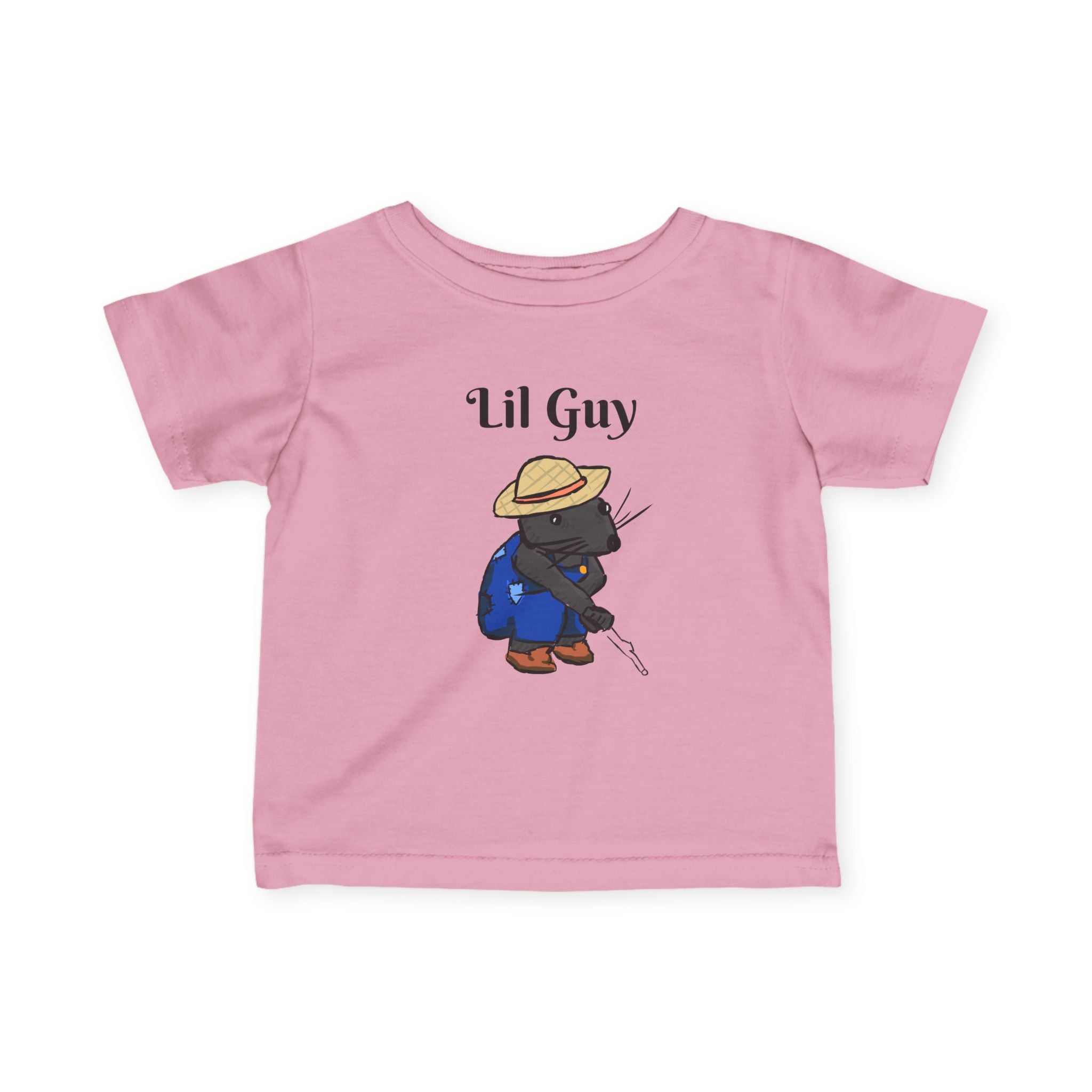Lil Guy Mouse | Baby T-Shirt, Cute Kitten Fishing Design