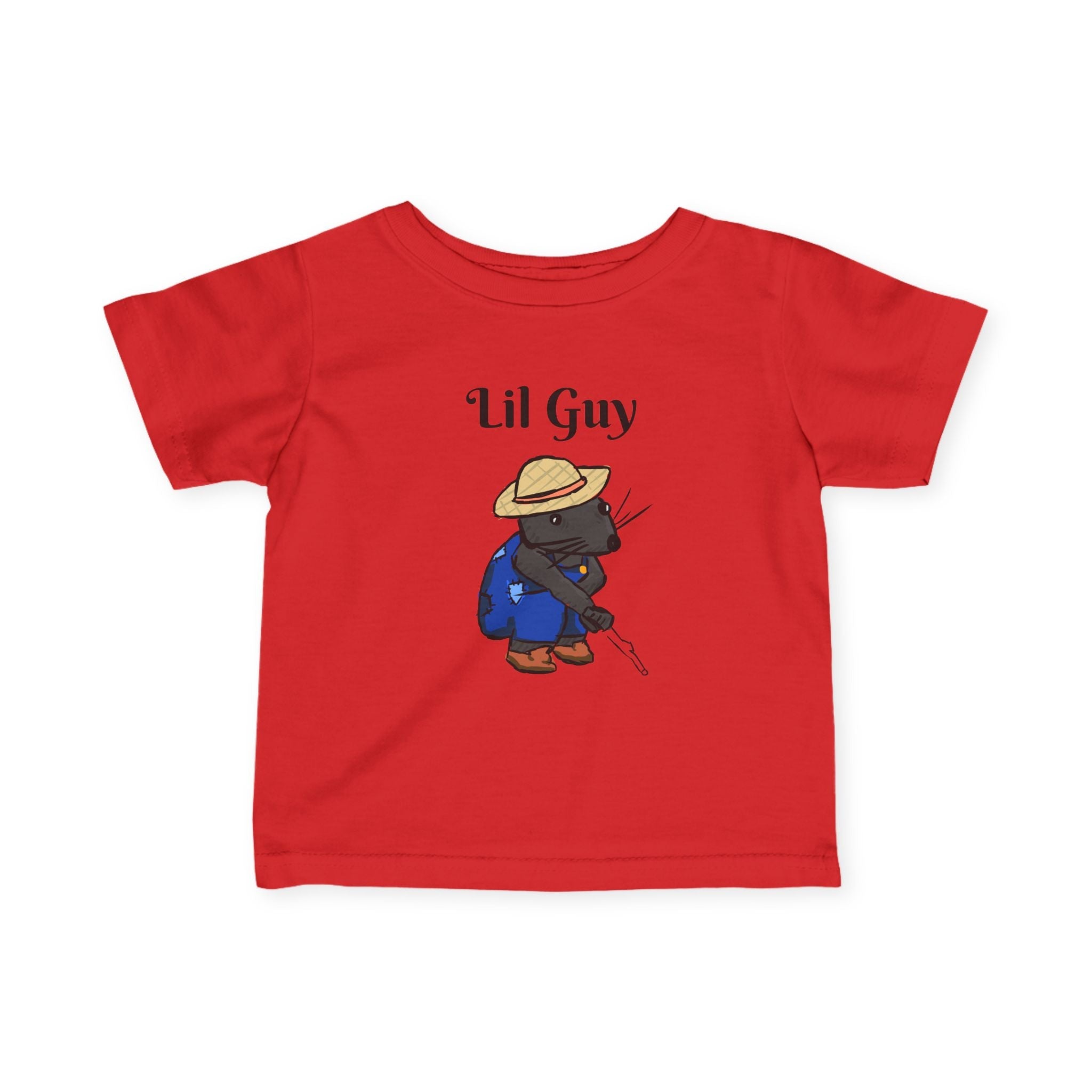 Lil Guy Mouse | Baby T-Shirt, Cute Kitten Fishing Design
