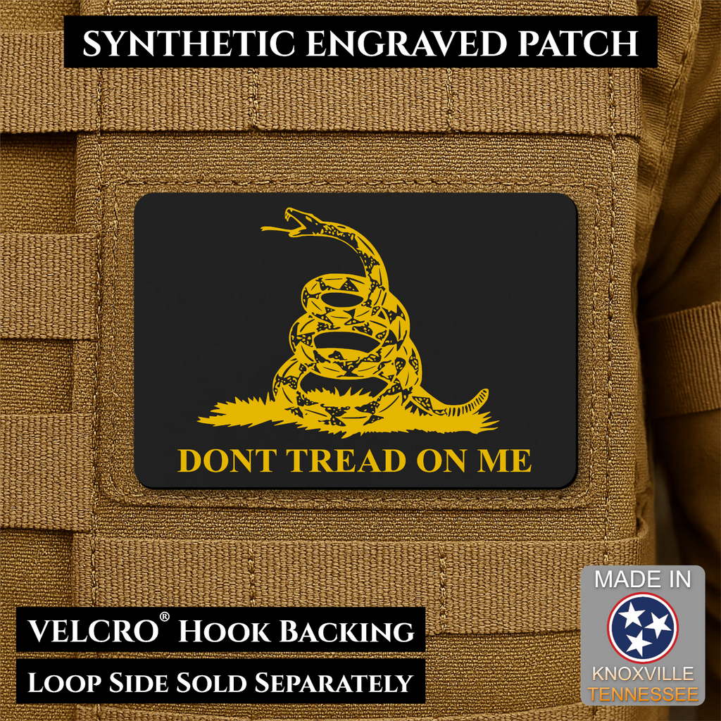 Synthetic Don’t Tread on Me Gadsden Flag VELCRO® Morale Patch | Made in USA