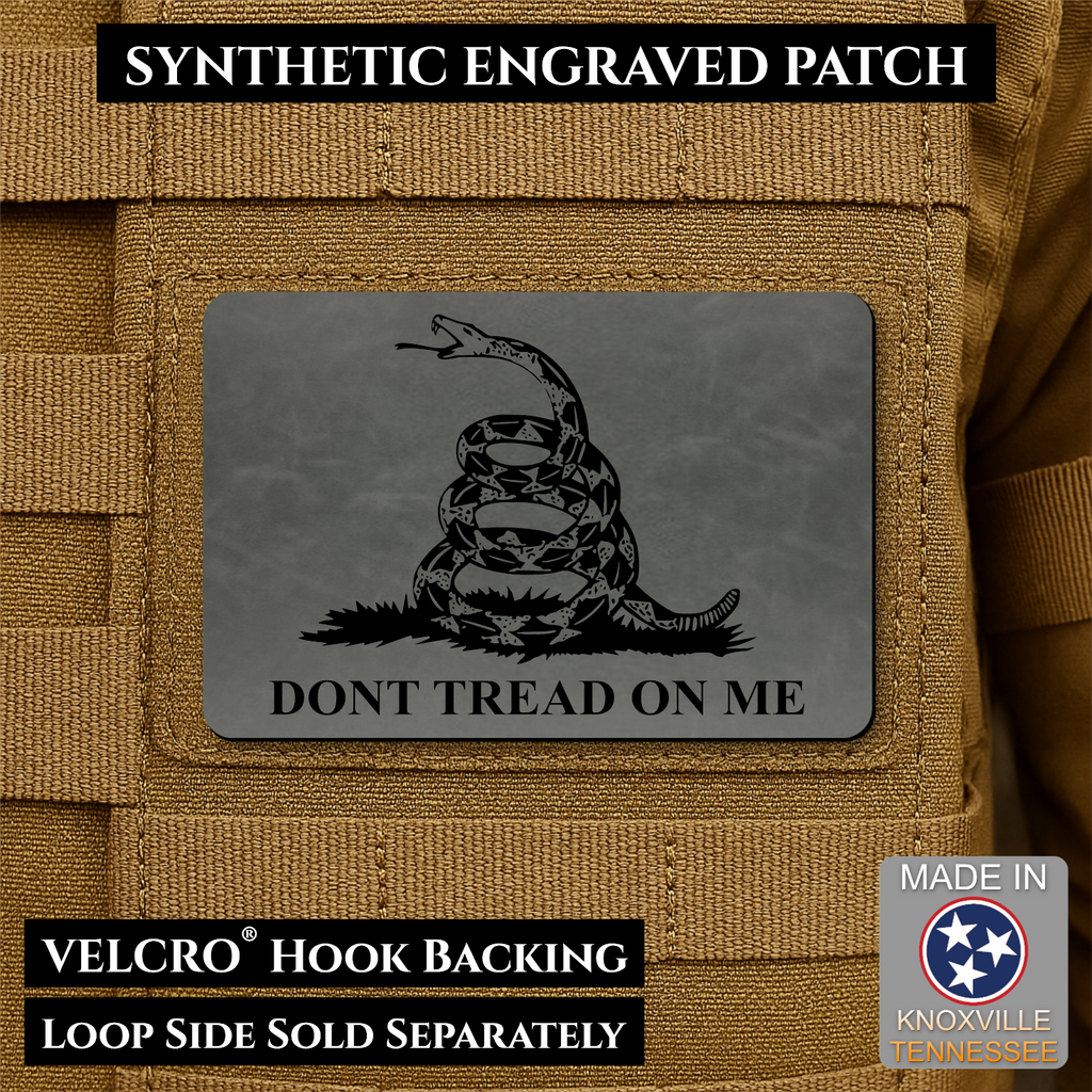 Synthetic Don’t Tread on Me Gadsden Flag VELCRO® Morale Patch | Made in USA