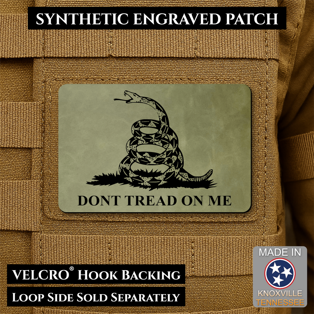 Synthetic Don’t Tread on Me Gadsden Flag VELCRO® Morale Patch | Made in USA