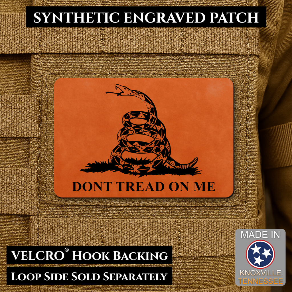 Synthetic Don’t Tread on Me Gadsden Flag VELCRO® Morale Patch | Made in USA