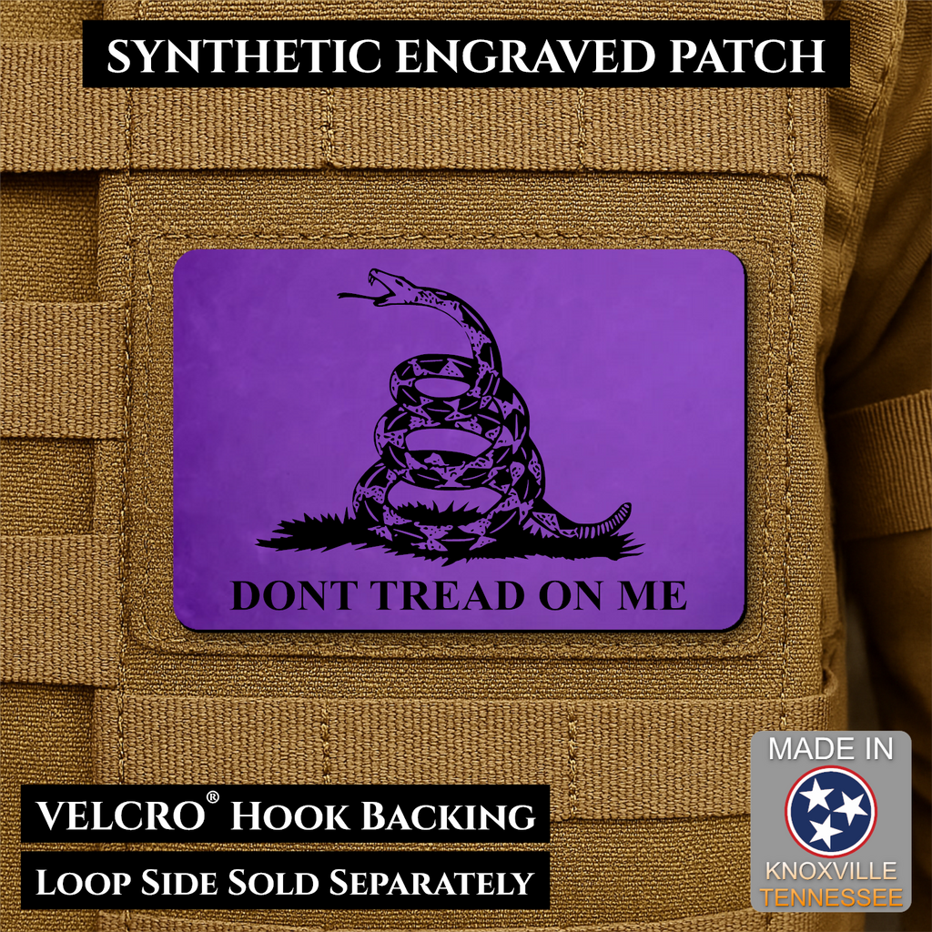 Synthetic Don’t Tread on Me Gadsden Flag VELCRO® Morale Patch | Made in USA