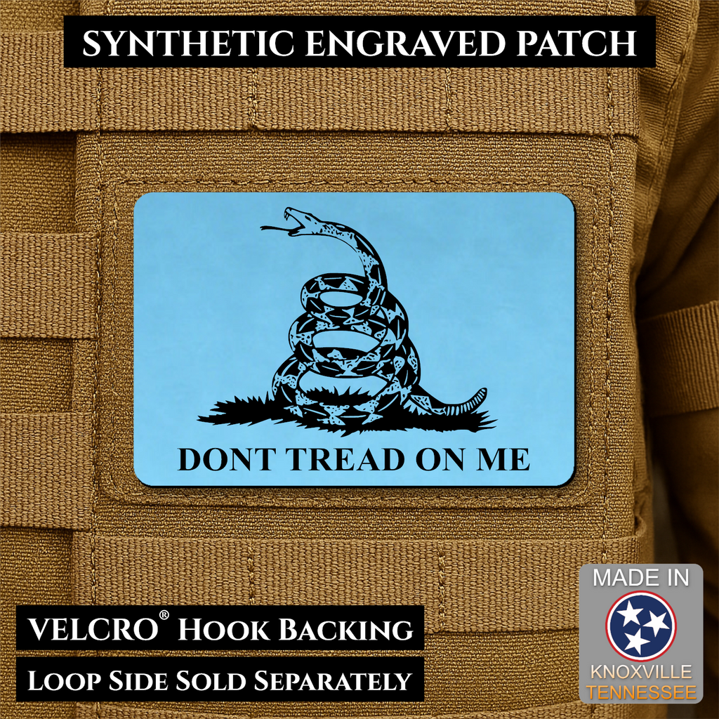 Synthetic Don’t Tread on Me Gadsden Flag VELCRO® Morale Patch | Made in USA