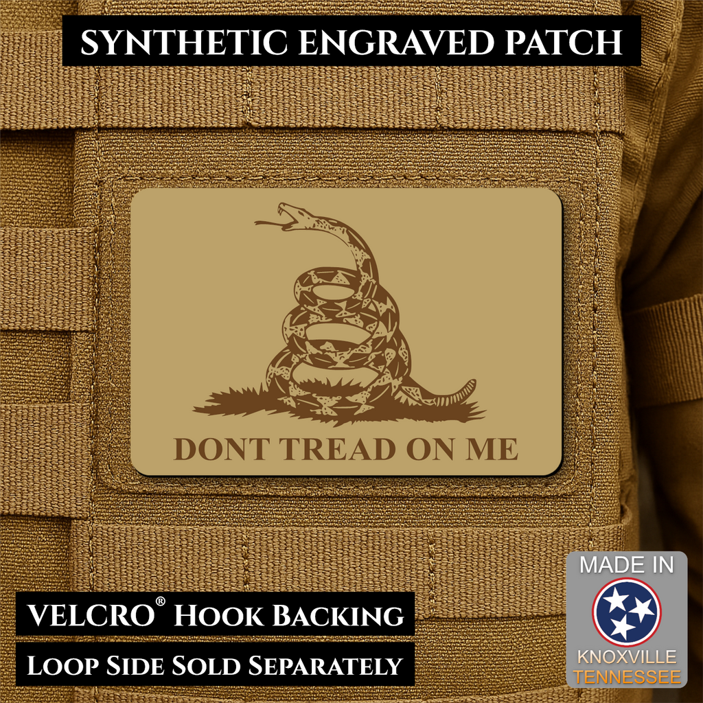 Synthetic Don’t Tread on Me Gadsden Flag VELCRO® Morale Patch | Made in USA