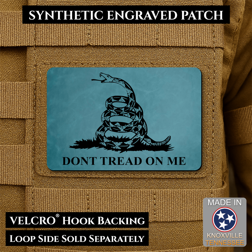 Synthetic Don’t Tread on Me Gadsden Flag VELCRO® Morale Patch | Made in USA