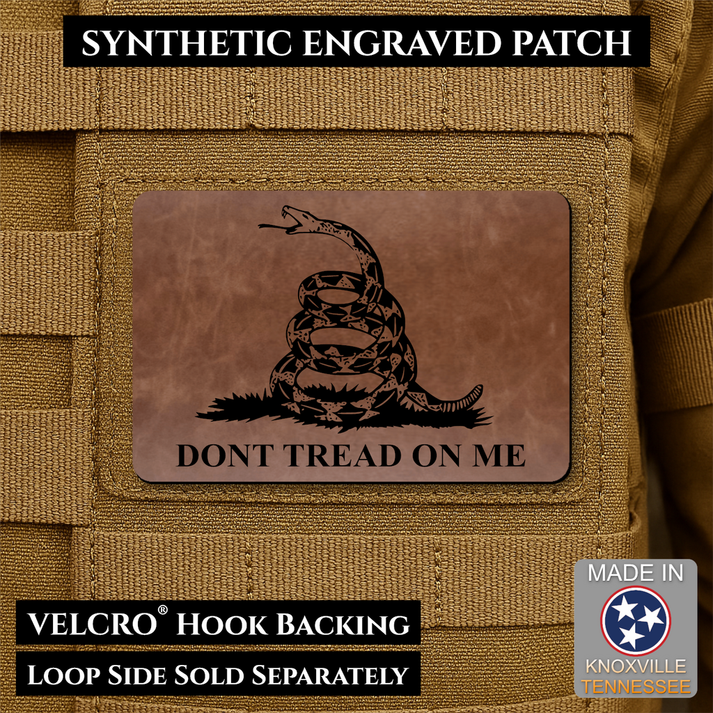 Synthetic Don’t Tread on Me Gadsden Flag VELCRO® Morale Patch | Made in USA