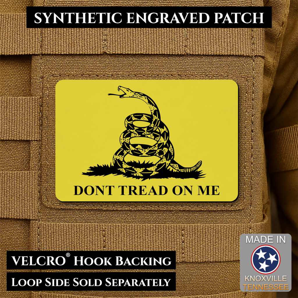 Synthetic Don’t Tread on Me Gadsden Flag VELCRO® Morale Patch | Made in USA