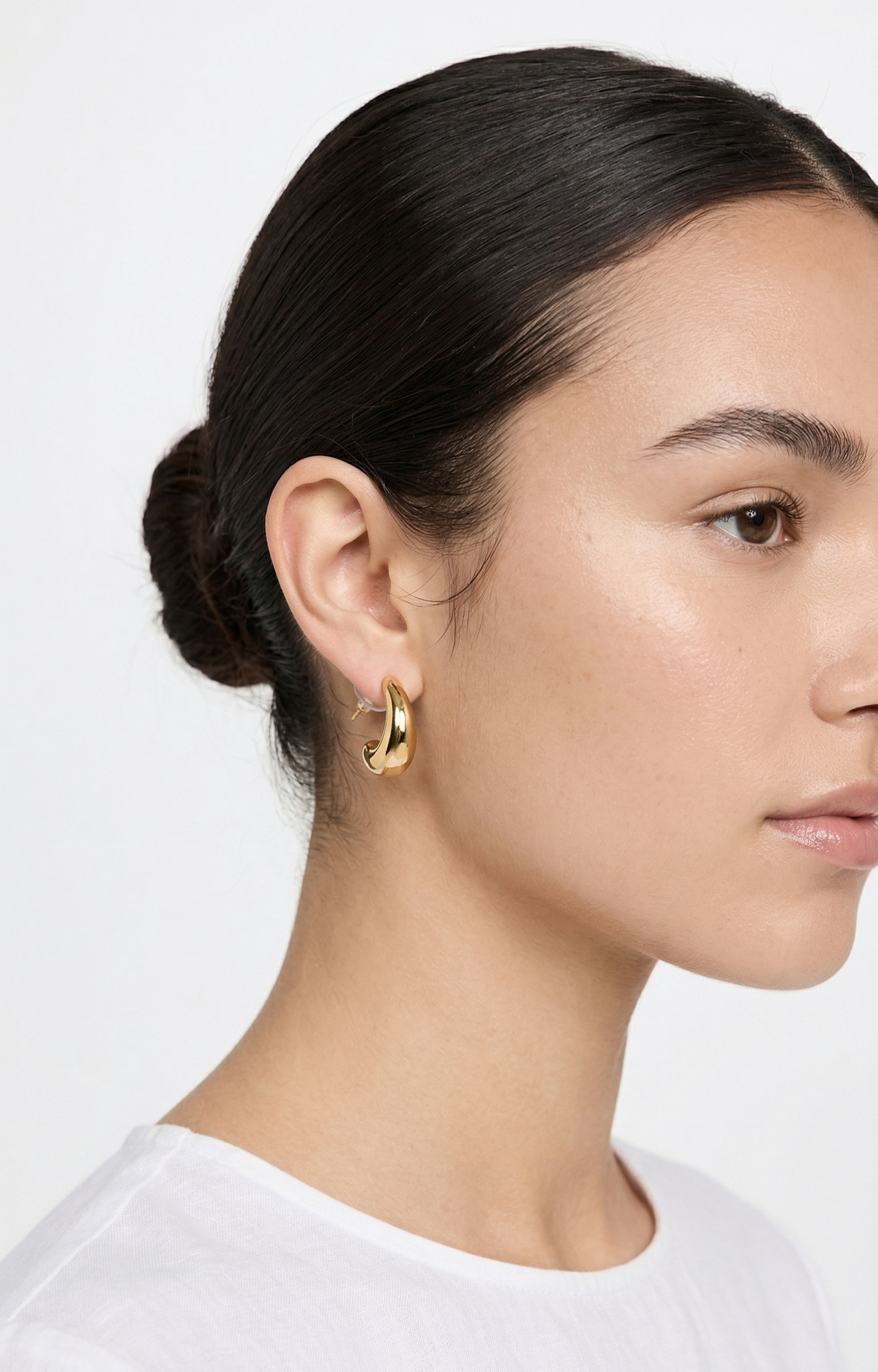 Minimalist Sculptural Gold-Tone Drop Earrings - ONLY 5 PAIRS LEFT!