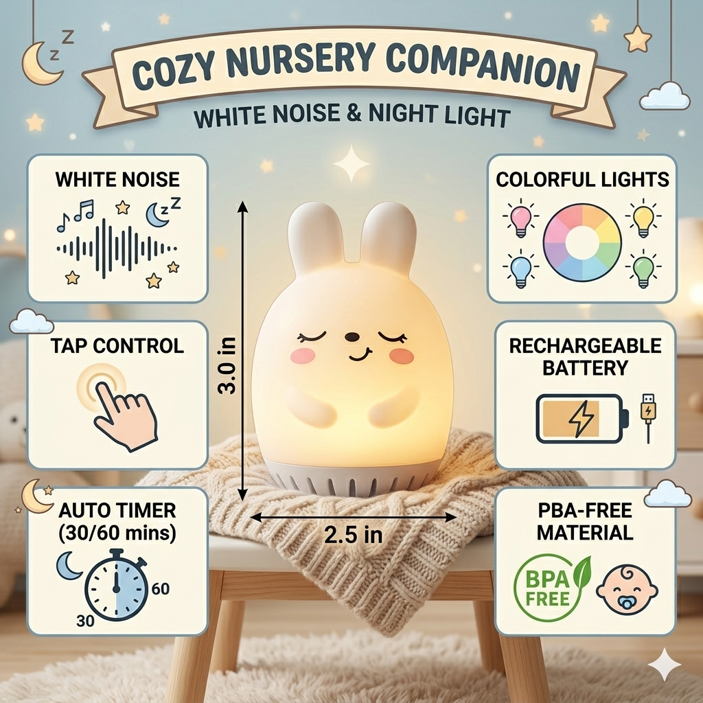 Sleeping Pal Mini Sound Machine - 'Bonnie' The Bunny