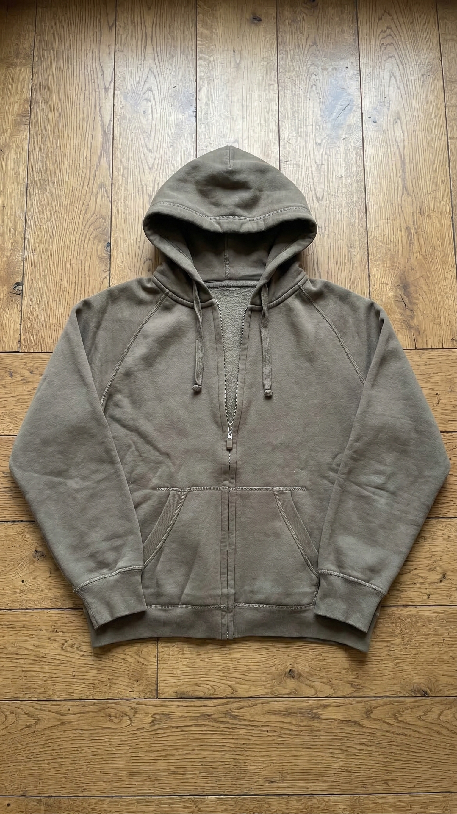 Mojave Oversized Zip Hoodie - Moss