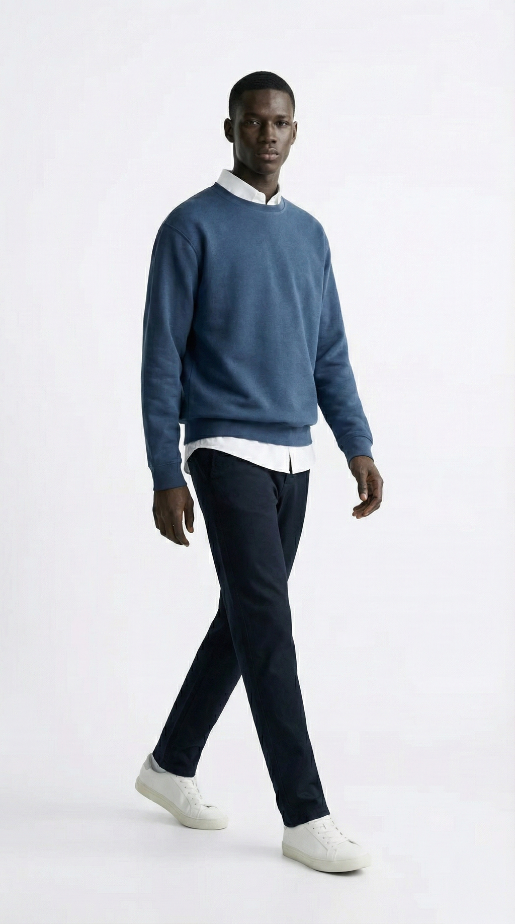 Men's Classic Cotton-Blend Crewneck Sweatshirt