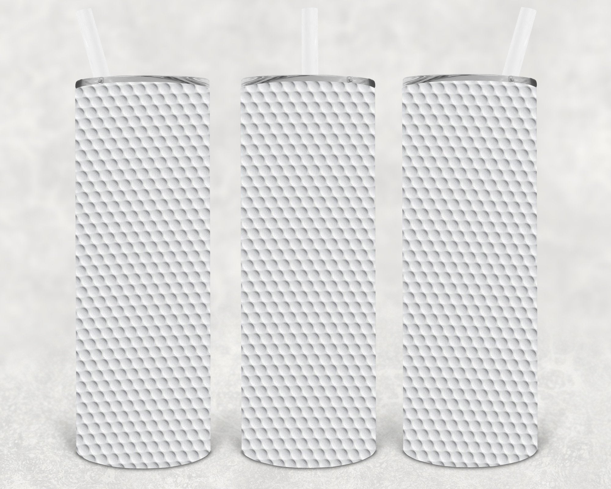 Golf Ball 20 oz Skinny Tumbler