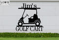 Golf Cart Custom Metal Sign | Personalized Golf Decor
